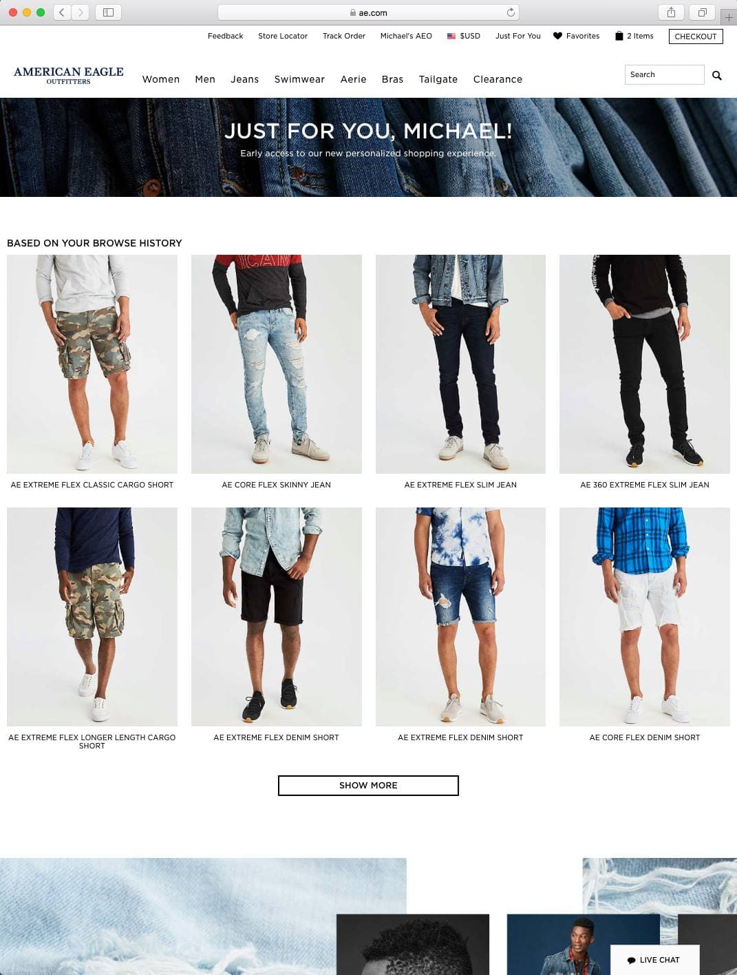 $12M annual revenue from personalization